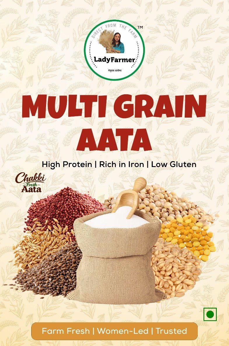 LadyFarmer Multi Grain Aata pack